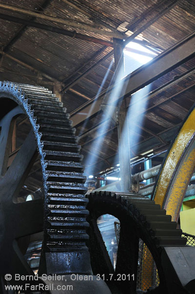 the gear inside the mill of Olean