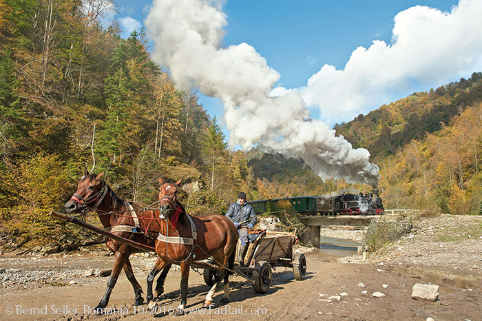 narrow gauge steam in Romania: Viseu de Sus, October 2016